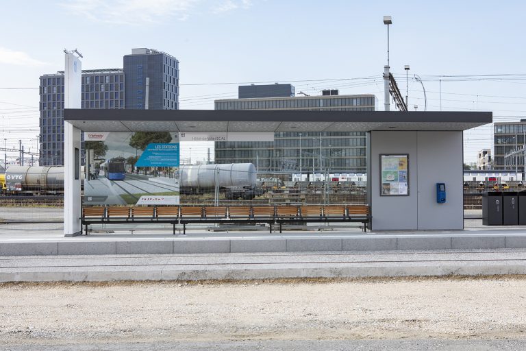 Une station en test sur la future ligne du tramway entre Lausanne et Renens